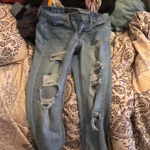 Aero pastel ripped boyfriend jeans